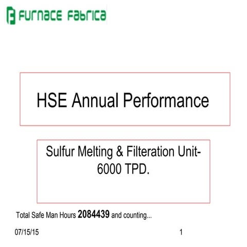 HSE Annual Performance