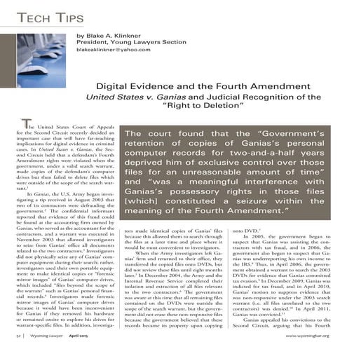 Digital Evidence and the Fourth Amendment | PDF | Law