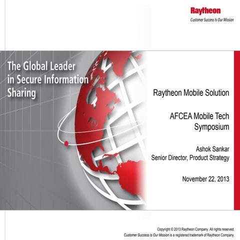 Secure access to sensitive data on mobile devices - AFCEA Mobile Symposium 20...