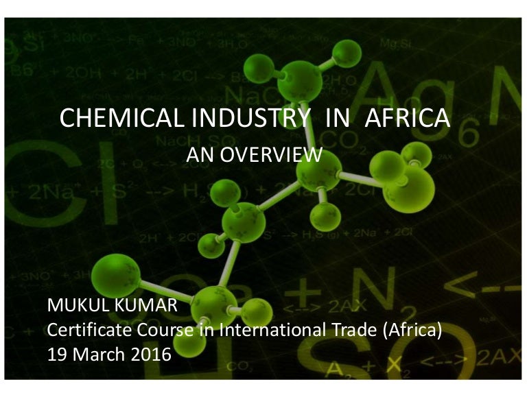 Presentation on chemical industry in Africa