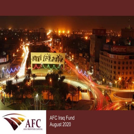 AFC Iraq Fund: presentation August 2020