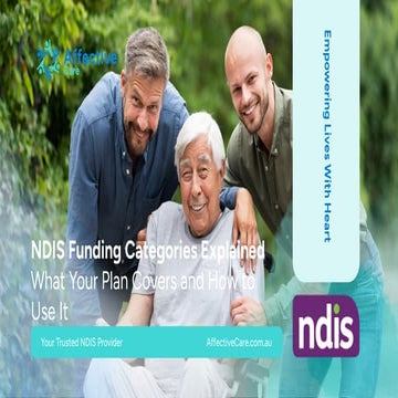 NDIS Funding Categories Explained: What Your Plan Covers and How to Use ...