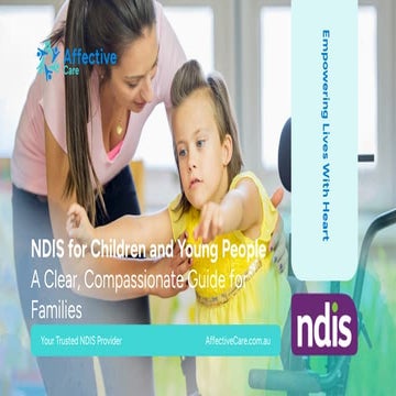NDIS for Children and Young People: A Clear, Compassionate Guide for ...