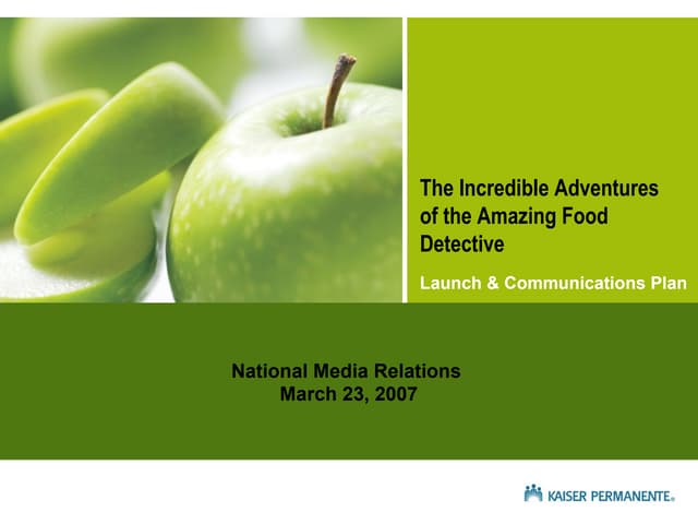 Amazing Food Detective Video Game Marketing 