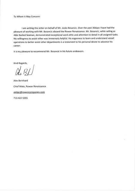 Matt B. Letter | PDF