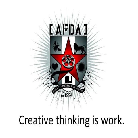 AFDA presentation 13 feb 2015 (The South African School of Motion Picture Medium and Live Performance)