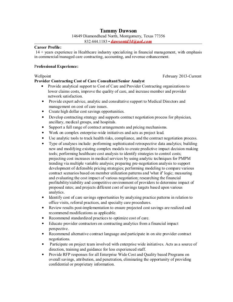 Tammy Dawson Resume Tammy Dawson Resume