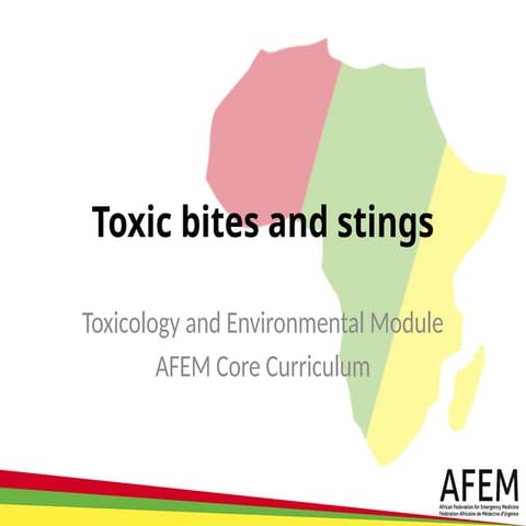 AFEM Toxic bites and stings in Africa.pptx