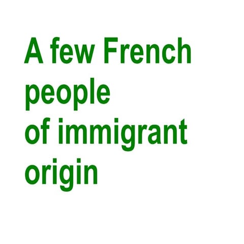 A few migrants to france