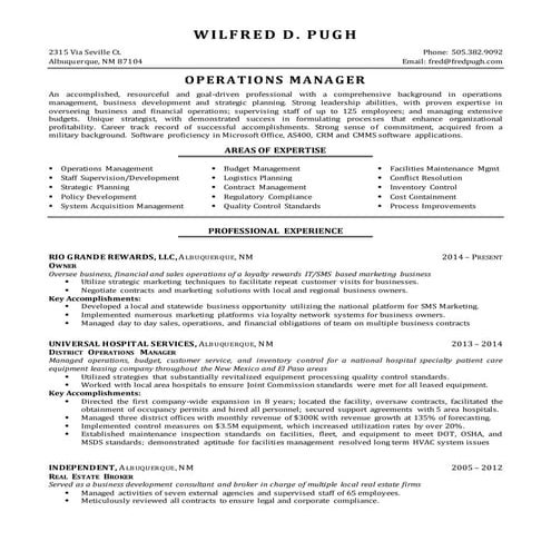James J Bracey 2016 Resume | DOCX