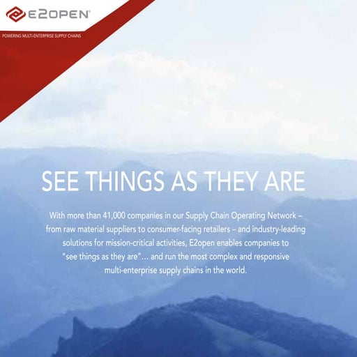 E2open Corporate Overview