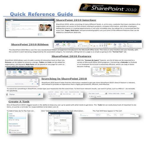 Sharepoint 2010 QRG