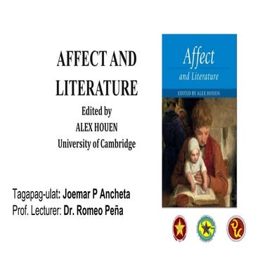 Ang Affect Theory sa pagdalumat ng tama. | PPTX