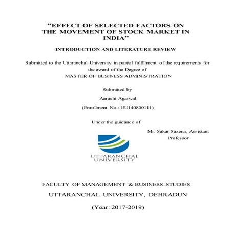 Affecting stock market in india