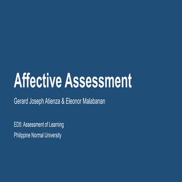 Affective Assessment