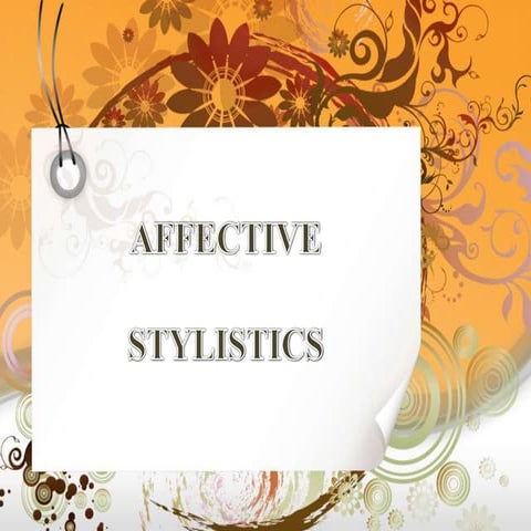 Affective stylistics