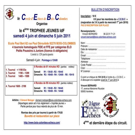 4ème trophee jeunes Bois Colombes