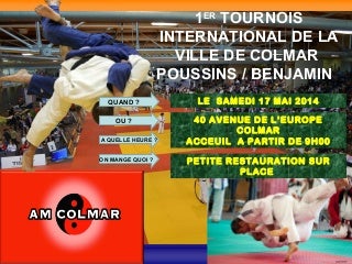 Affiche tournoi de colmar