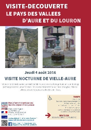 Visite de Vielle-Aure 4 août - Pays d'Art et d'Histoire vallées d'Aure et du Louron