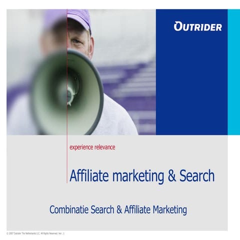 Affiliate marketing & zoekmachinemarketing - Eduard Blacquiere