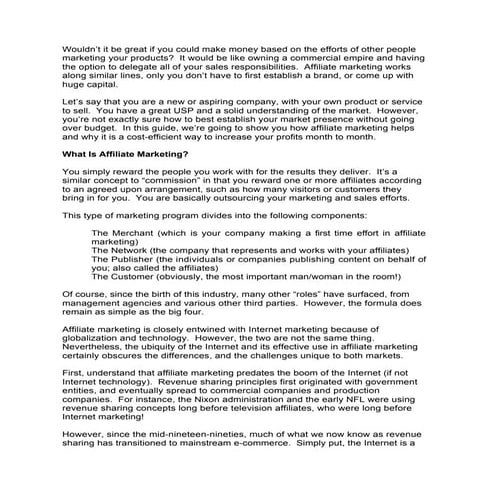 Affiliate marketing-101