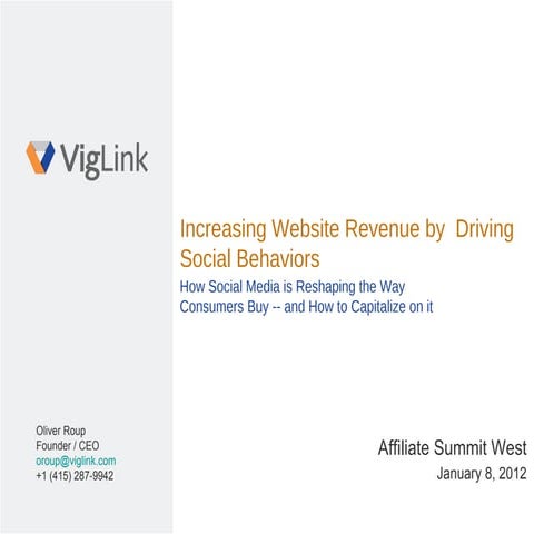Increasing Website Revenue by Driving Social Behaviors