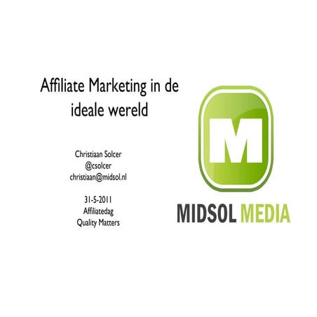 Affiliatedag Christiaan Solcer