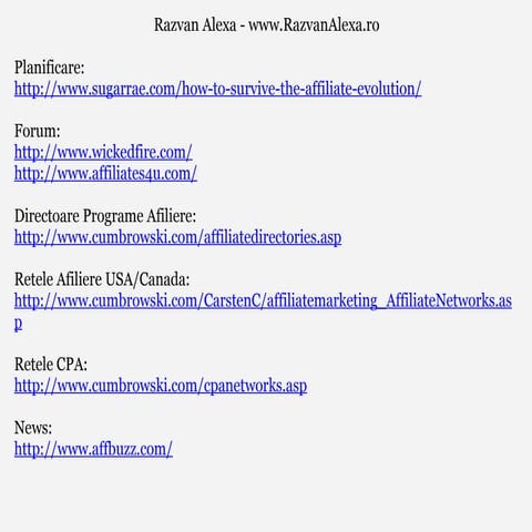 Affiliate Essentials