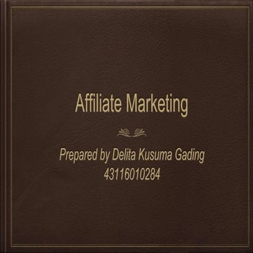 Affiliate Marketing in Digital Marketing