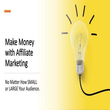 Make Money with Affiliate Marketing - A Guide For New Affiliates