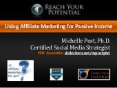 Affiliate marketing for passive income