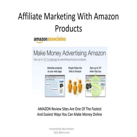 Affiliate Marketing With Amazon Products