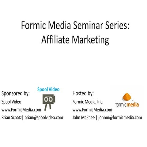 Getting Started with Affiliate Marketing