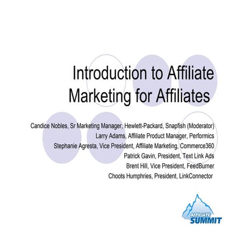 Affiliates Summit