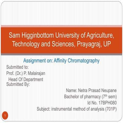 Affinity chromatography