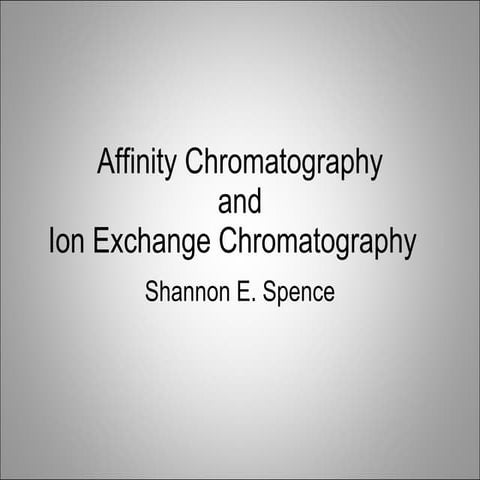 Affinity chromatography 1