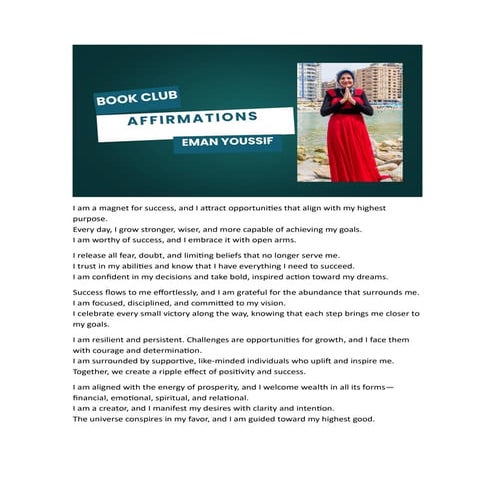 affirmation about success repeat it  workshoppdf