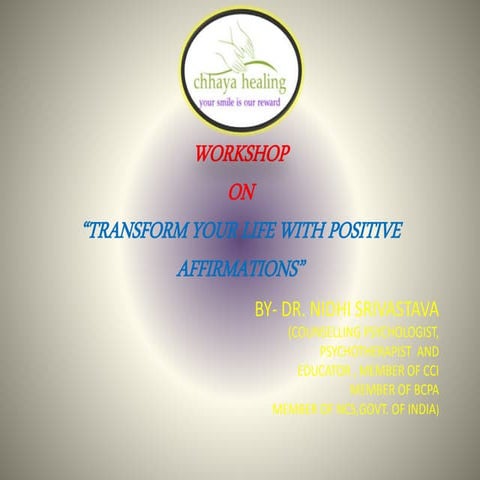 TRANSFORM YOUR LIFE WITH POSITIVE AFFIRMATIONS