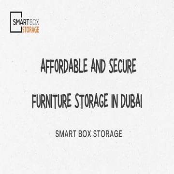 Affordable and Secure Furniture Storage Solutions in Dubai with Smart ...