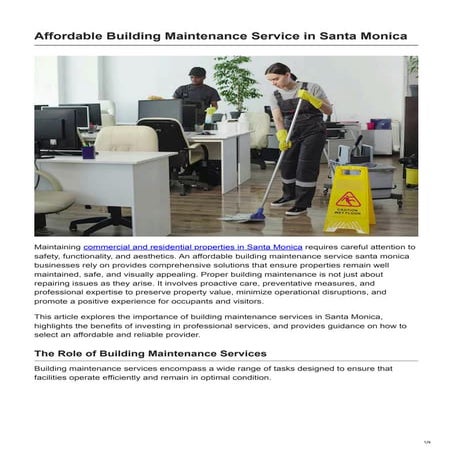 Affordable Building Maintenance Service in Santa Monica.pdf
