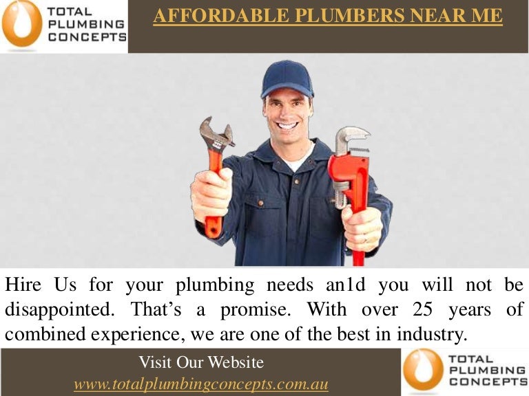 Affordable plumbers near me