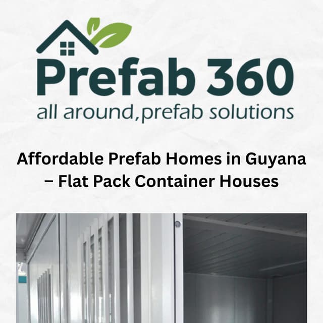 Affordable Prefab Homes in Guyana – Flat Pack Container Houses | PDF