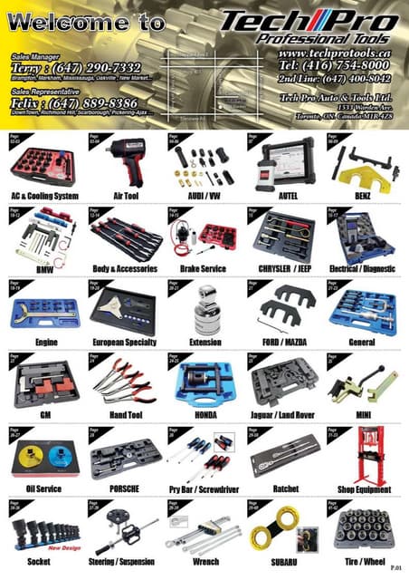 Tech Pro Professional Auto Tools presentations