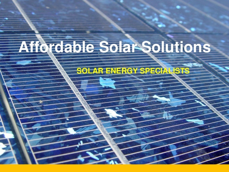 Affordable Solar Solutions