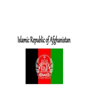 Presentation about Afghanistan
