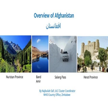 Afghanistan History, Food, Traditional Dress, Fruits and Popular Sport