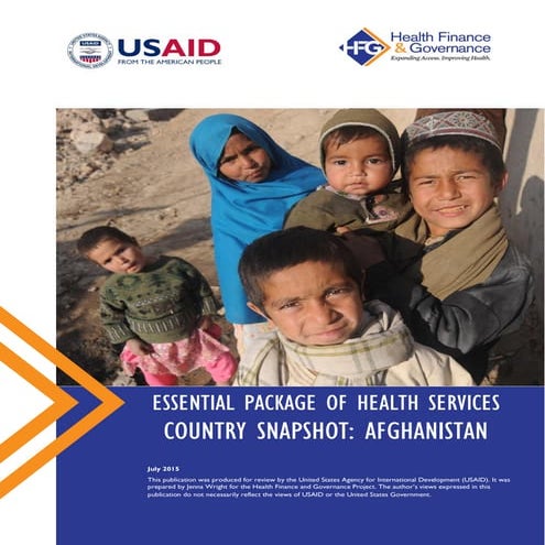 Essential Package of Health Services Country Snapshot: Afghanistan
