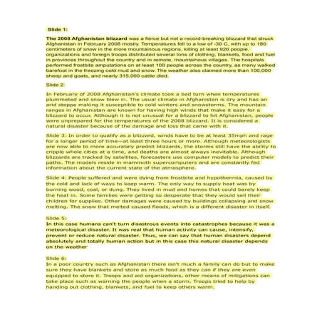 Afghanistan blizzard