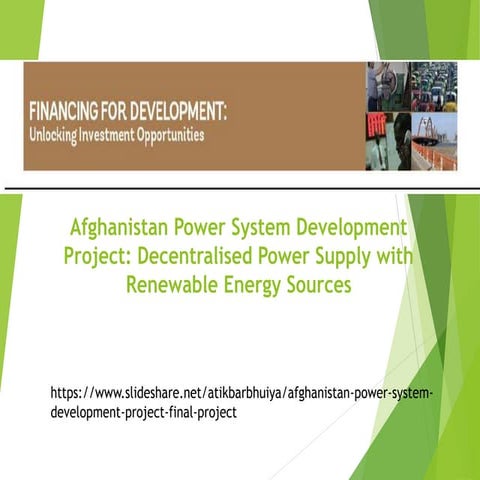 Afghanistan power system development project final project under Massive Open...