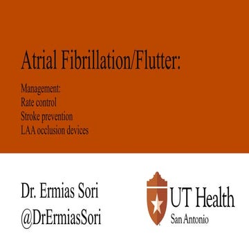 Afib lecture.pptx Atrial fibrillation is | PPTX